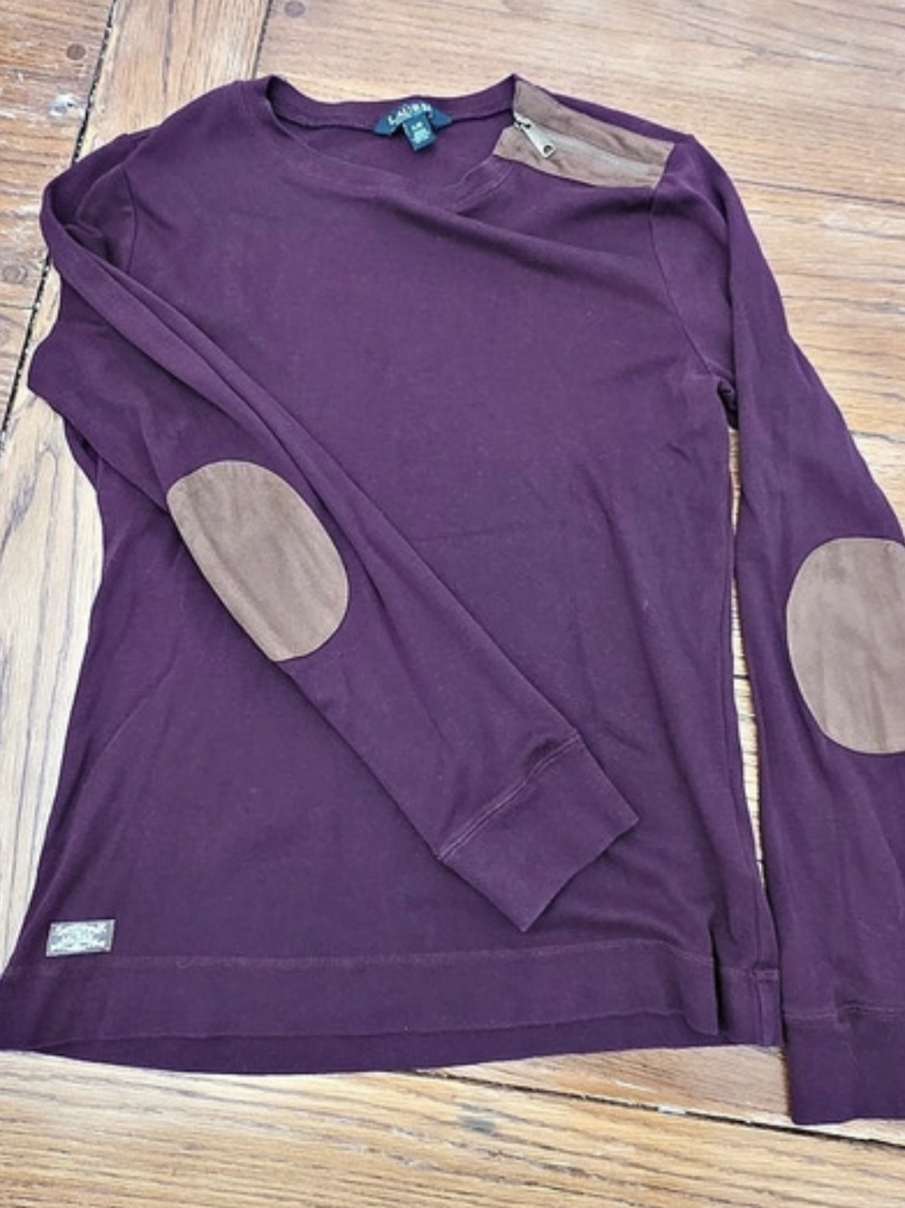 Lauren Ralph Lauren Women's Long Sleeve Shirt Purple Size Large